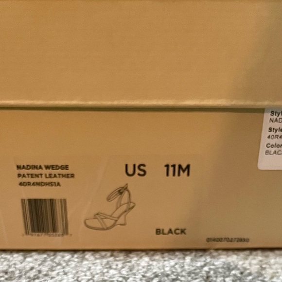 MICHAEL Michael Kors Nadina Wedge - Size 11 US - Black - Picture 6 of 7